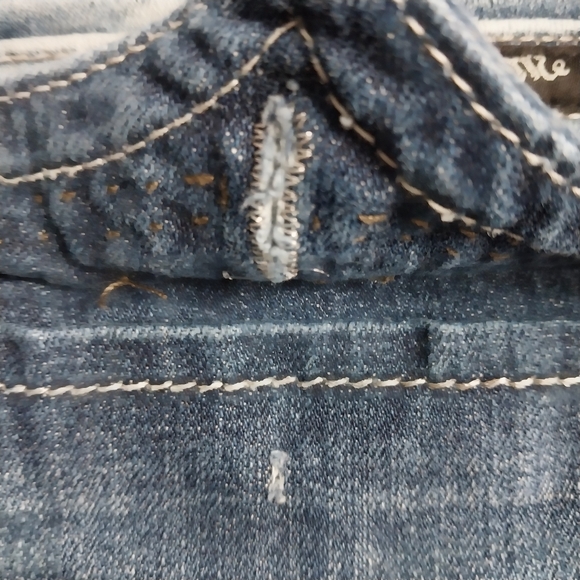 Miss Me Size 28x34 Distressed Dr Blue Denim - Picture 6 of 14